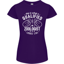 A Qualified Zoologist Looks Like Womens Petite Cut T-Shirt Purple