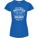 A Qualified Zoologist Looks Like Womens Petite Cut T-Shirt Royal Blue