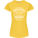 A Qualified Zoologist Looks Like Womens Petite Cut T-Shirt Yellow