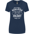 A Qualified Zoologist Looks Like Womens Wider Cut T-Shirt Navy Blue