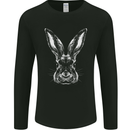 A Rabbit Head Mens Long Sleeve T-Shirt Black