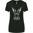 A Rabbit Head Womens Wider Cut T-Shirt Black