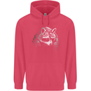A Raccoon with an Eyepatch Childrens Kids Hoodie Heliconia