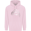 A Raccoon with an Eyepatch Childrens Kids Hoodie Light Pink