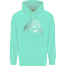 A Raccoon with an Eyepatch Childrens Kids Hoodie Peppermint