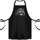 A Raccoon with an Eyepatch Cotton Apron 100% Organic Black