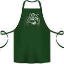A Raccoon with an Eyepatch Cotton Apron 100% Organic Forest Green