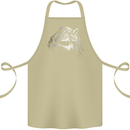 A Raccoon with an Eyepatch Cotton Apron 100% Organic Khaki