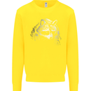 A Raccoon with an Eyepatch Kids Sweatshirt Jumper Yellow