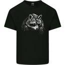 A Raccoon with an Eyepatch Kids T-Shirt Childrens Black