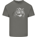 A Raccoon with an Eyepatch Kids T-Shirt Childrens Charcoal