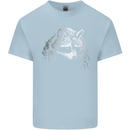 A Raccoon with an Eyepatch Kids T-Shirt Childrens Light Blue