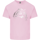 A Raccoon with an Eyepatch Kids T-Shirt Childrens Light Pink