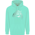 A Raccoon with an Eyepatch Mens 80% Cotton Hoodie Peppermint