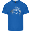 A Raccoon with an Eyepatch Mens Cotton T-Shirt Tee Top Royal Blue