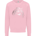 A Raccoon with an Eyepatch Mens Sweatshirt Jumper Light Pink
