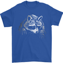 A Raccoon with an Eyepatch Mens T-Shirt Cotton Gildan Royal Blue