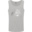 A Raccoon with an Eyepatch Mens Vest Tank Top Sports Grey