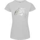A Raccoon with an Eyepatch Womens Petite Cut T-Shirt Sports Grey