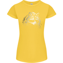 A Raccoon with an Eyepatch Womens Petite Cut T-Shirt Yellow