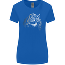 A Raccoon with an Eyepatch Womens Wider Cut T-Shirt Royal Blue