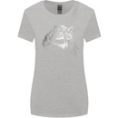 A Raccoon with an Eyepatch Womens Wider Cut T-Shirt Sports Grey