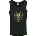 A Ram Skull Gothic Goth Heavy Metal Rock Mens Vest Tank Top Black