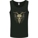 A Ram Skull Gothic Goth Heavy Metal Rock Mens Vest Tank Top Black