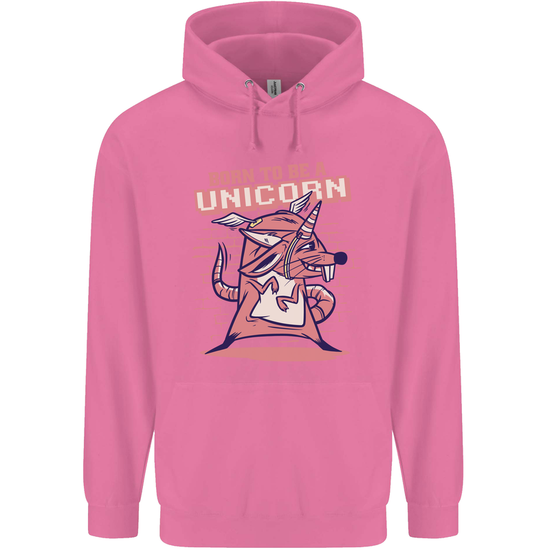 A Rat Born To Be a Unicorn Funny Childrens Kids Hoodie Azalea