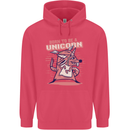 A Rat Born To Be a Unicorn Funny Childrens Kids Hoodie Heliconia