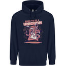 A Rat Born To Be a Unicorn Funny Childrens Kids Hoodie Navy Blue