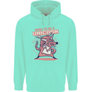 A Rat Born To Be a Unicorn Funny Childrens Kids Hoodie Peppermint