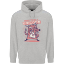 A Rat Born To Be a Unicorn Funny Childrens Kids Hoodie Sports Grey