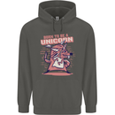 A Rat Born To Be a Unicorn Funny Childrens Kids Hoodie Storm Grey