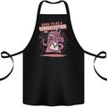 A Rat Born To Be a Unicorn Funny Cotton Apron 100% Organic Black