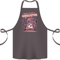 A Rat Born To Be a Unicorn Funny Cotton Apron 100% Organic Dark Grey