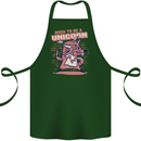 A Rat Born To Be a Unicorn Funny Cotton Apron 100% Organic Forest Green