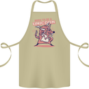 A Rat Born To Be a Unicorn Funny Cotton Apron 100% Organic Khaki
