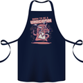 A Rat Born To Be a Unicorn Funny Cotton Apron 100% Organic Navy Blue