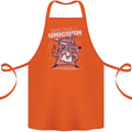 A Rat Born To Be a Unicorn Funny Cotton Apron 100% Organic Orange