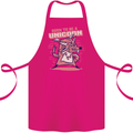 A Rat Born To Be a Unicorn Funny Cotton Apron 100% Organic Pink