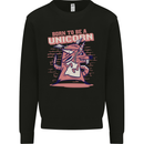 A Rat Born To Be a Unicorn Funny Kids Sweatshirt Jumper Black