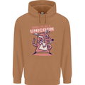 A Rat Born To Be a Unicorn Funny Mens 80% Cotton Hoodie Caramel Latte