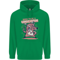 A Rat Born To Be a Unicorn Funny Mens 80% Cotton Hoodie Irish Green