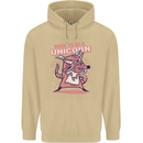 A Rat Born To Be a Unicorn Funny Mens 80% Cotton Hoodie Sand