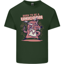 A Rat Born To Be a Unicorn Funny Mens Cotton T-Shirt Tee Top Forest Green