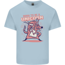 A Rat Born To Be a Unicorn Funny Mens Cotton T-Shirt Tee Top Light Blue