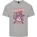 A Rat Born To Be a Unicorn Funny Mens Cotton T-Shirt Tee Top Sports Grey