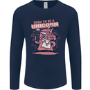 A Rat Born To Be a Unicorn Funny Mens Long Sleeve T-Shirt Navy Blue