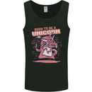 A Rat Born To Be a Unicorn Funny Mens Vest Tank Top Black